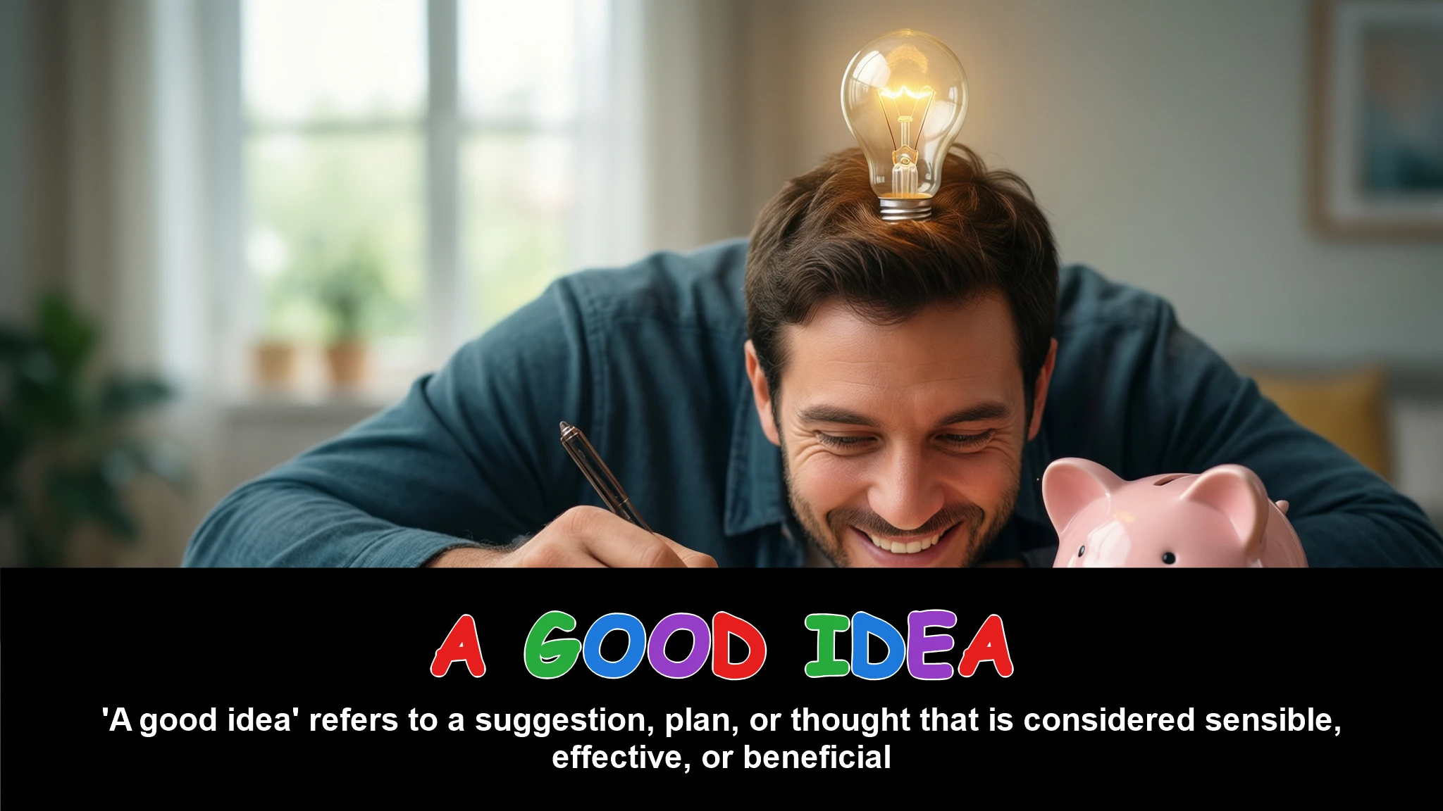 English Illustration for a good idea